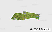 Satellite Panoramic Map of Tunliu, single color outside