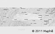 Silver Style Panoramic Map of Tunliu