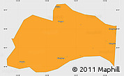 Political Simple Map of Tunliu, single color outside