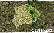 Satellite 3D Map of Xi Xian, darken