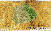 Satellite 3D Map of Xi Xian, physical outside