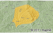 Savanna Style 3D Map of Xi Xian