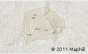 Shaded Relief 3D Map of Xi Xian, lighten