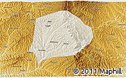Shaded Relief 3D Map of Xi Xian, physical outside