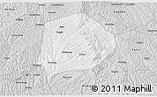 Silver Style 3D Map of Xi Xian