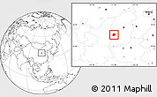 Blank Location Map of Xi Xian