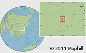 Savanna Style Location Map of Xi Xian