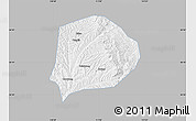 Gray Map of Xi Xian, single color outside