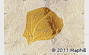 Physical Map of Xi Xian, lighten