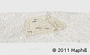 Shaded Relief Panoramic Map of Xi Xian, lighten