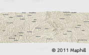 Shaded Relief Panoramic Map of Xi Xian