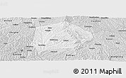 Silver Style Panoramic Map of Xi Xian