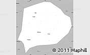 Gray Simple Map of Xi Xian