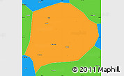 Political Simple Map of Xi Xian