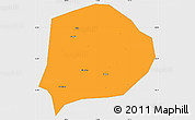 Political Simple Map of Xi Xian, single color outside
