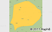 Savanna Style Simple Map of Xi Xian