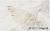 Shaded Relief 3D Map of Xia Xian, lighten