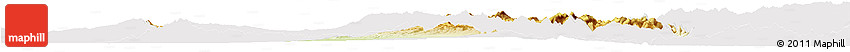 Physical Horizon Map of Xia Xian, cropped outside