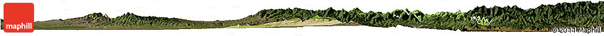 Satellite Horizon Map of Xia Xian, darken