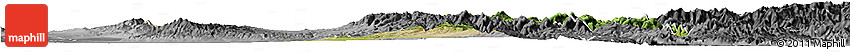 Satellite Horizon Map of Xia Xian, desaturated