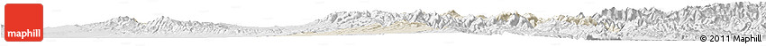Shaded Relief Horizon Map of Xia Xian, lighten, desaturated Shaded Relief Horizon Map of Xia Xian, lighten, desaturated