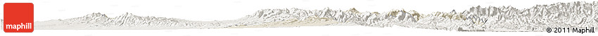 Shaded Relief Horizon Map of Xia Xian, lighten Shaded Relief Horizon Map of Xia Xian, lighten