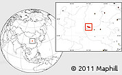 Blank Location Map of Xia Xian