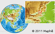 Physical Location Map of Xia Xian