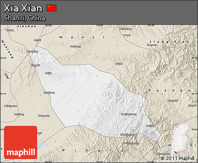 Classic Style Map of Xia Xian