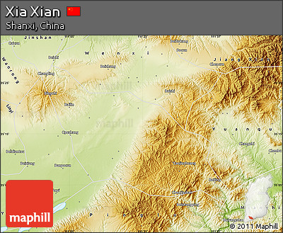 Physical Map of Xia Xian