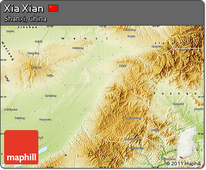 Physical Map of Xia Xian