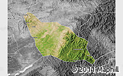 Satellite Map of Xia Xian, desaturated