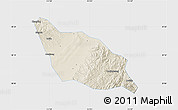 Shaded Relief Map of Xia Xian, single color outside