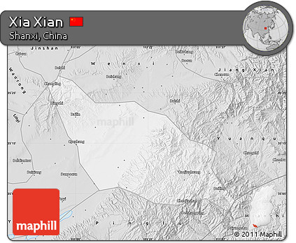 Silver Style Map of Xia Xian