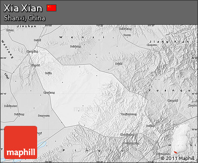 Silver Style Map of Xia Xian