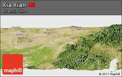 Satellite Panoramic Map of Xia Xian