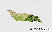 Satellite Panoramic Map of Xia Xian, single color outside