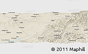 Shaded Relief Panoramic Map of Xia Xian