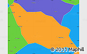 Political Simple Map of Xia Xian