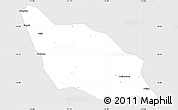 Silver Style Simple Map of Xia Xian, single color outside