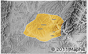 Physical 3D Map of Xiangyuan, desaturated