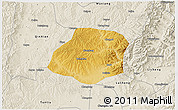 Physical 3D Map of Xiangyuan, shaded relief outside