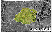 Satellite 3D Map of Xiangyuan, desaturated