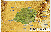 Satellite 3D Map of Xiangyuan, physical outside