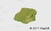 Satellite 3D Map of Xiangyuan, single color outside