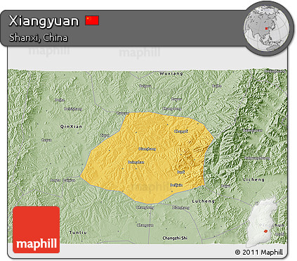 Savanna Style 3D Map of Xiangyuan