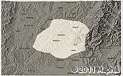 Shaded Relief 3D Map of Xiangyuan, darken