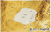 Shaded Relief 3D Map of Xiangyuan, physical outside