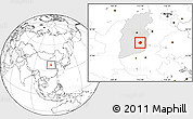 Blank Location Map of Xiangyuan, highlighted parent region