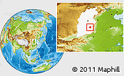 Physical Location Map of Xiangyuan, highlighted parent region